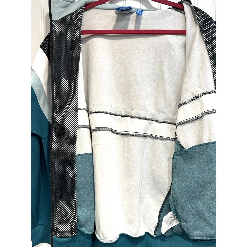 Adidas Men's‎ Size M Color Block Camo Fleece Lined Track Jacket Full Zip
